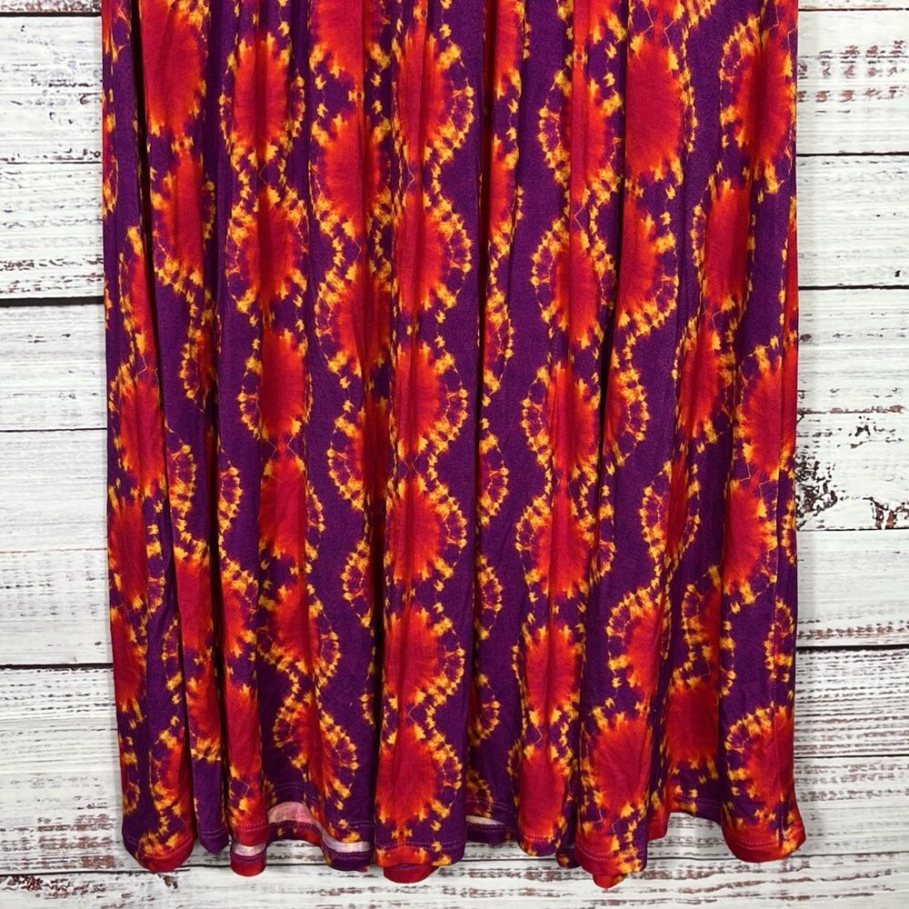 Soft Surroundings Wrap Dress Kaveri Ikat Tie Dye Midi Stretch Women’s Small - Picture 8 of 12